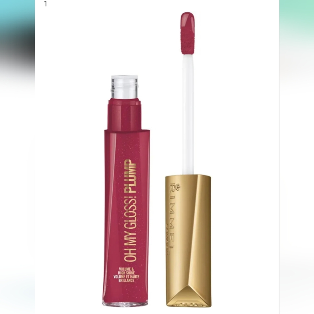 2 Rimmel London Stay Plumped 501 Raspberry Sundae Lip Gloss - Picture 3 of 6